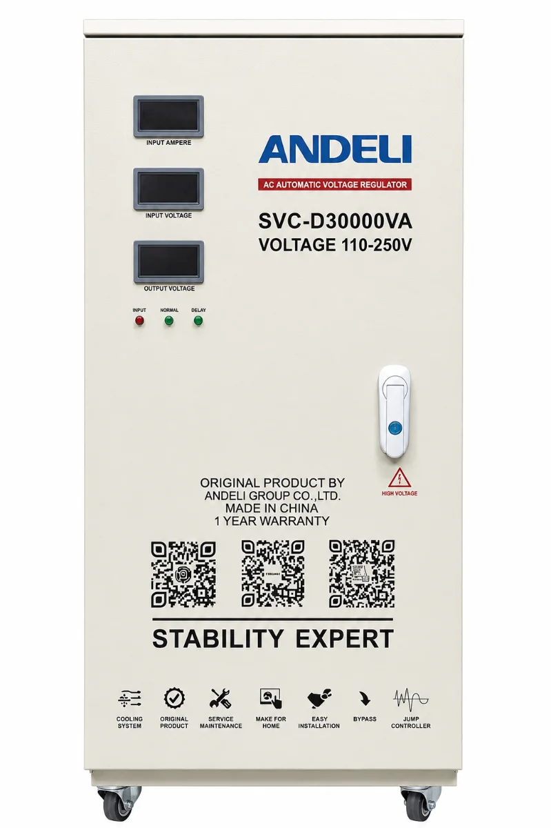 Стабилизатор напряжения Andeli SVC-D-30000VA QR