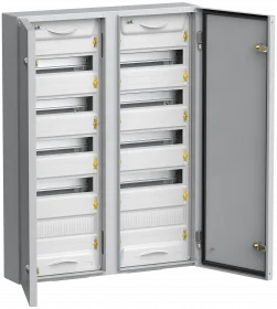 TITAN 5 Корпус металлический ЩРн-120 (2х60) 835х570х140 IP54 серый IEK