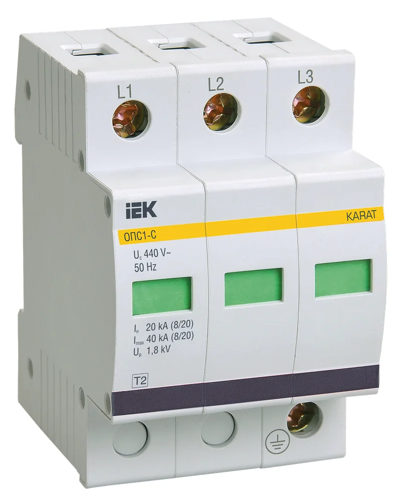 KARAT ОПС1-C УЗИП 3P In=20кА Un=400В Im=40кА IEK