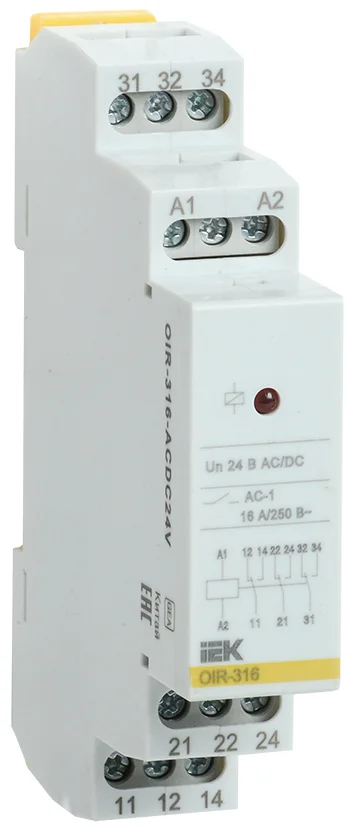 Реле промежут. OIR 3 конт. 16А 24В AC/DC IEK