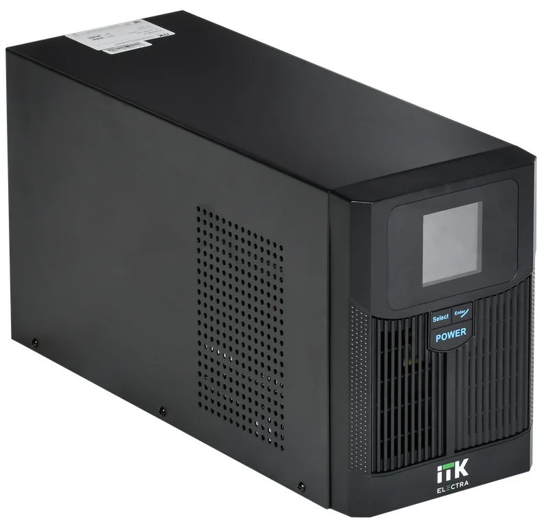 ITK ELECTRA LT ИБП однофазный линейно-интерактивный 1,5кВА/1,2кВт 2хSchuko LCD дисплей АКБ 2х7AH USB RJ45/11