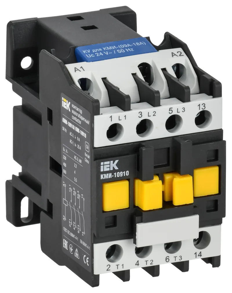 Контактор КМИ-10910 9А 220В/АС3 1НО IEK