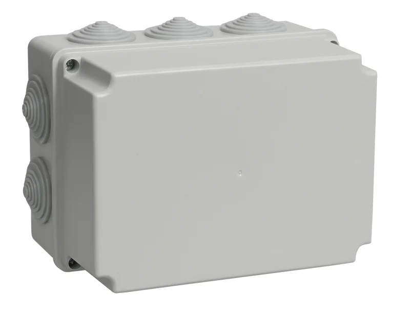 Коробка расп. КМ41246 о/п 190х140х120мм IP55 10вв. серая IEK