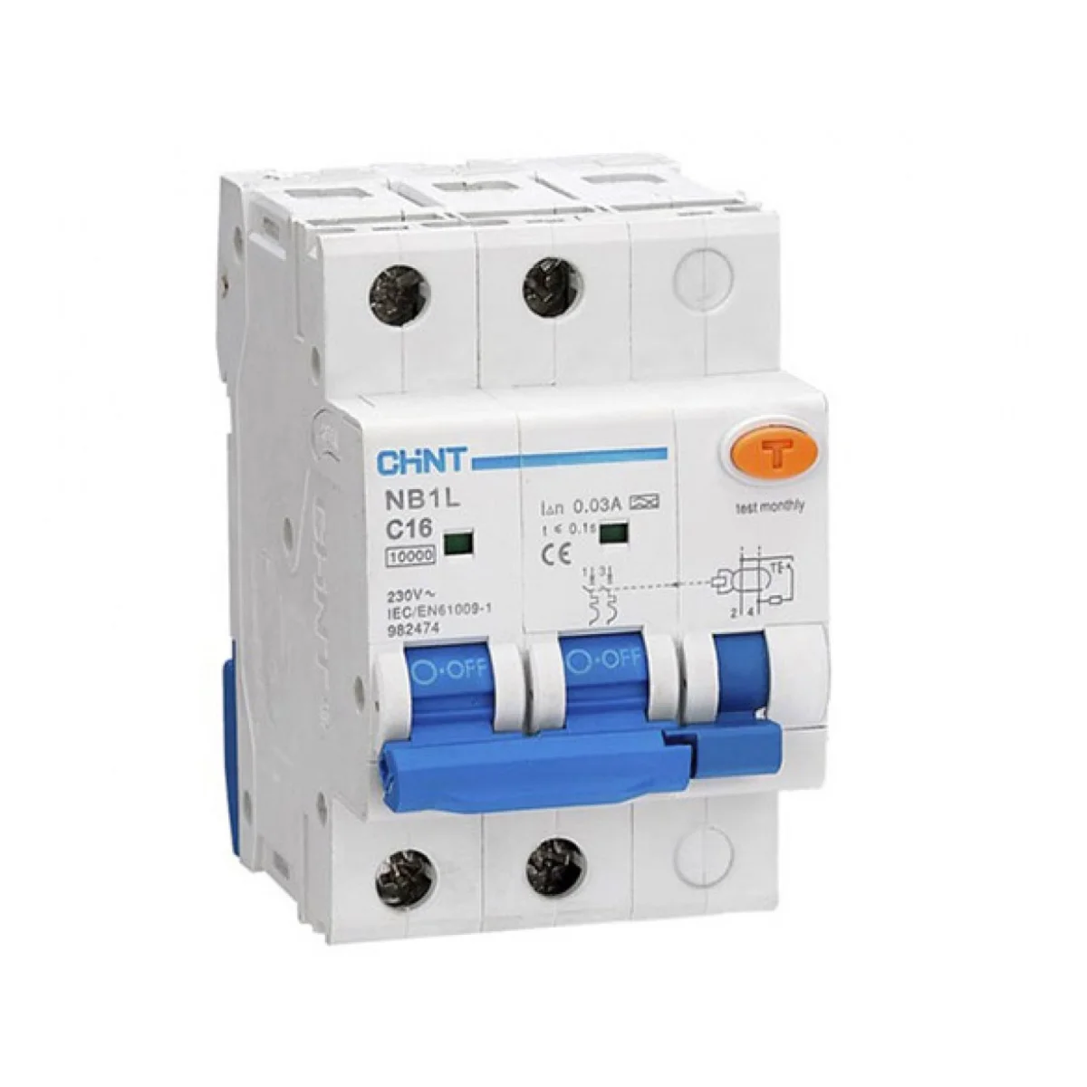 Differensial avtomat CHINT NB1L-40 2P C25 30mA A 6kA