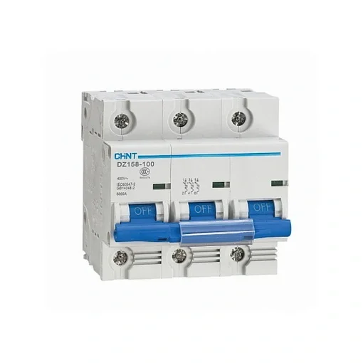 Avtomat uzgich CHINT DZ158 10kA 3P 100A