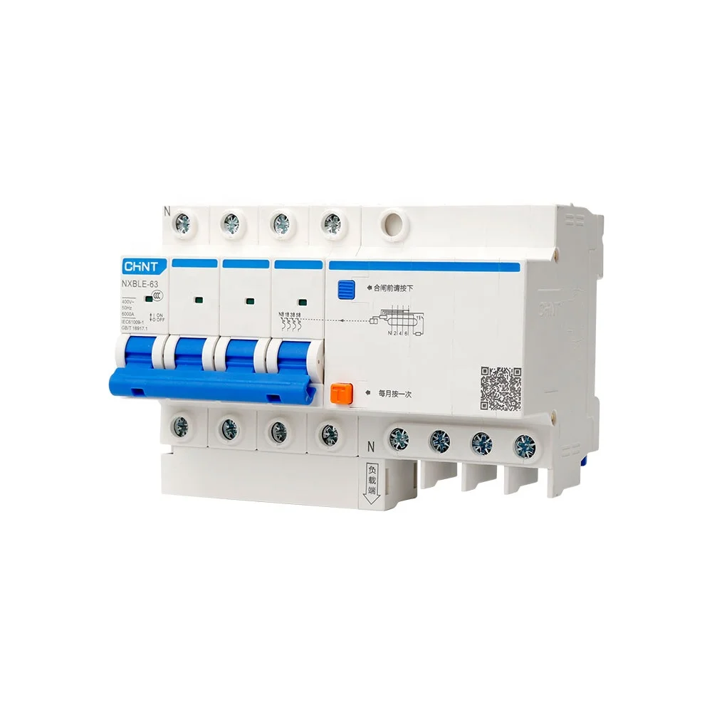 Differensial avtomat CHINT NXBLE-63 4P C40 30mA 6kA