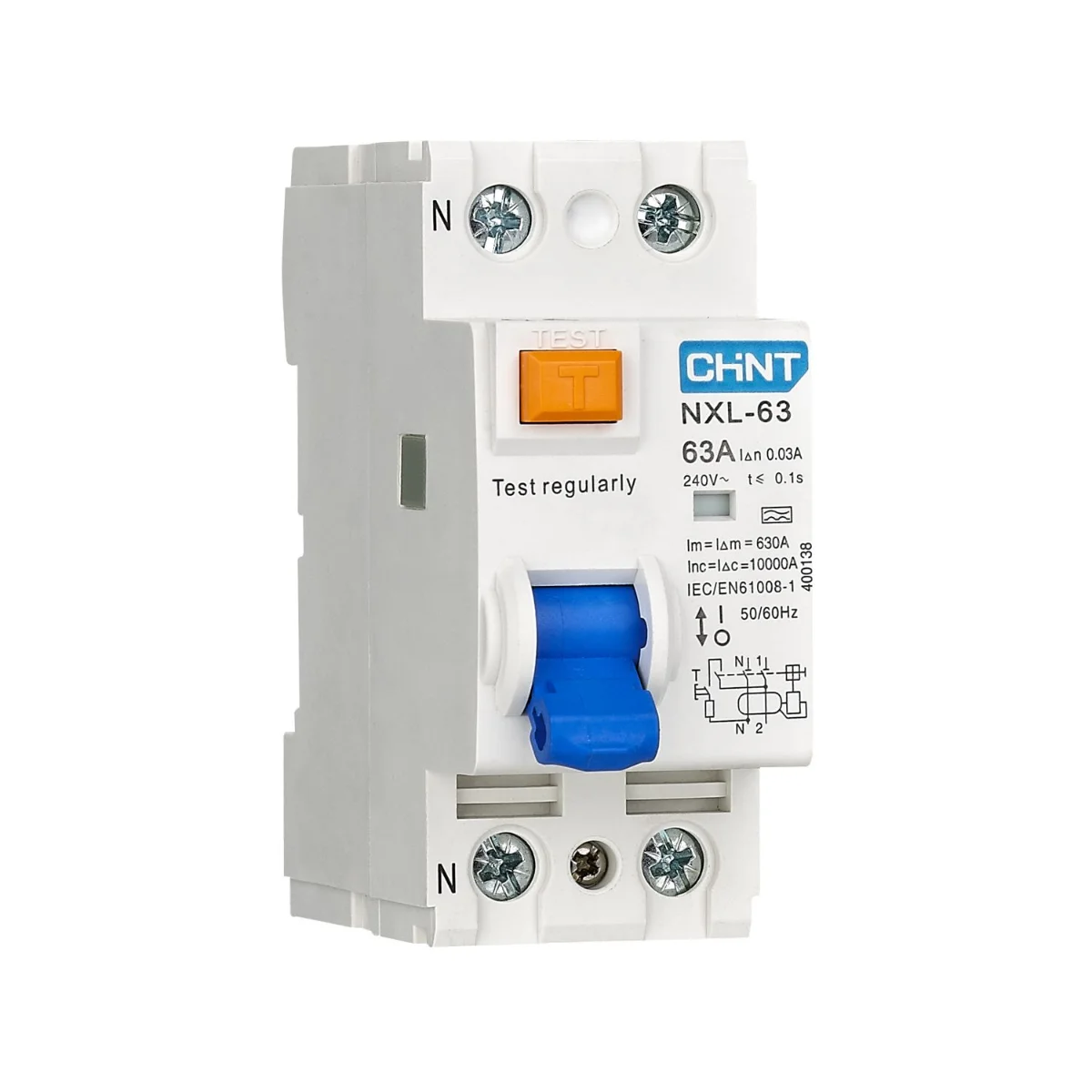 УЗО CHINT NXL-63 1P+N 40А 30мА AC 6кА