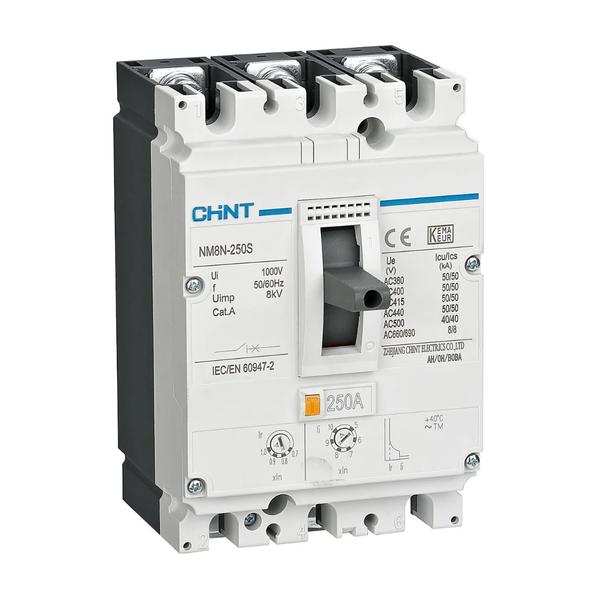 Avtomat uzgich CHINT NM8NDC-250S TM 250 3P 50kA