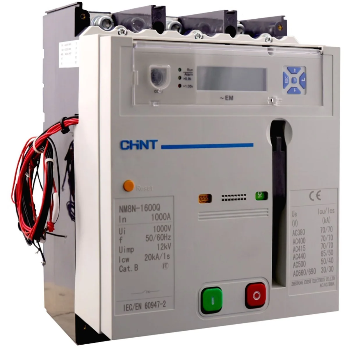Avtomat uzgich CHINT NM8N-1600Q TM 1000 3P 70kA