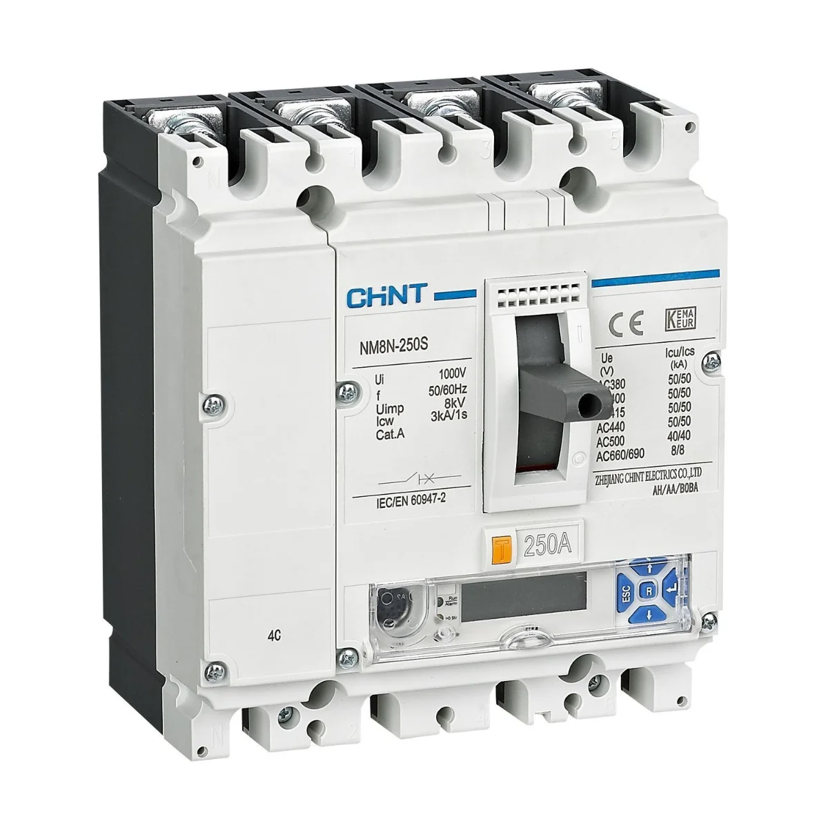 Avtomat uzgich CHINT NM8N-250S EN 160A 4P 50kA