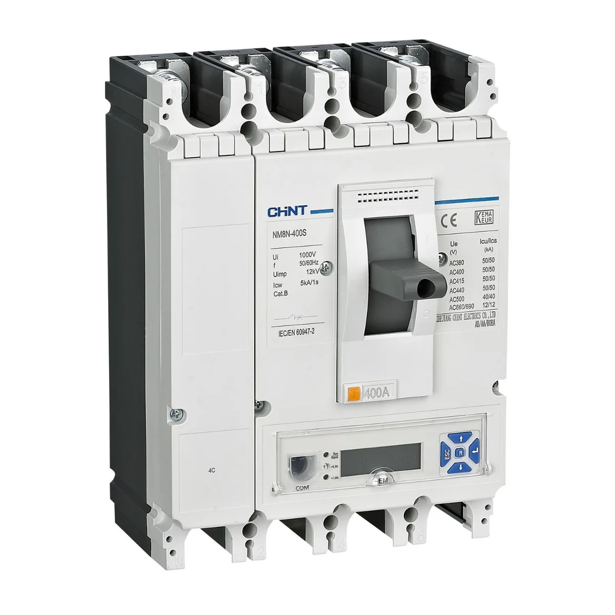 Avtomat uzgich CHINT NM8N-400S EN 400A 4P 50kA