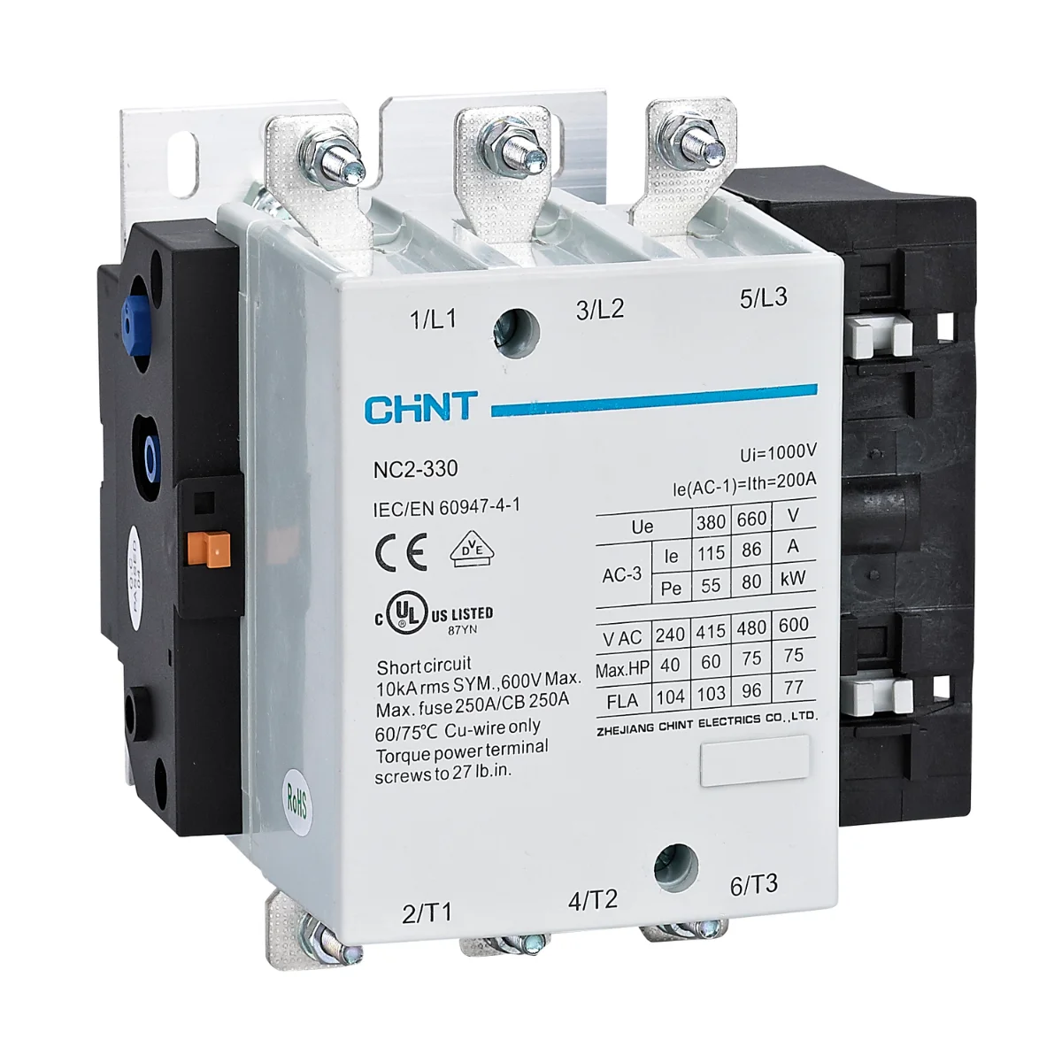 Kontaktor CHINT 3P NC2-330 220V 50 Hz