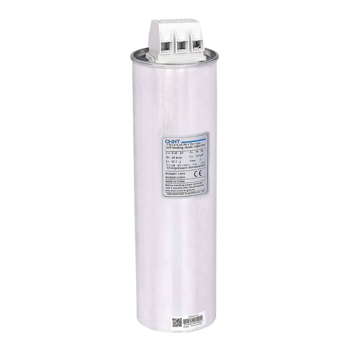 Kondensator CHINT NWC6-0.4-20-3, AC400V, 20kVAr