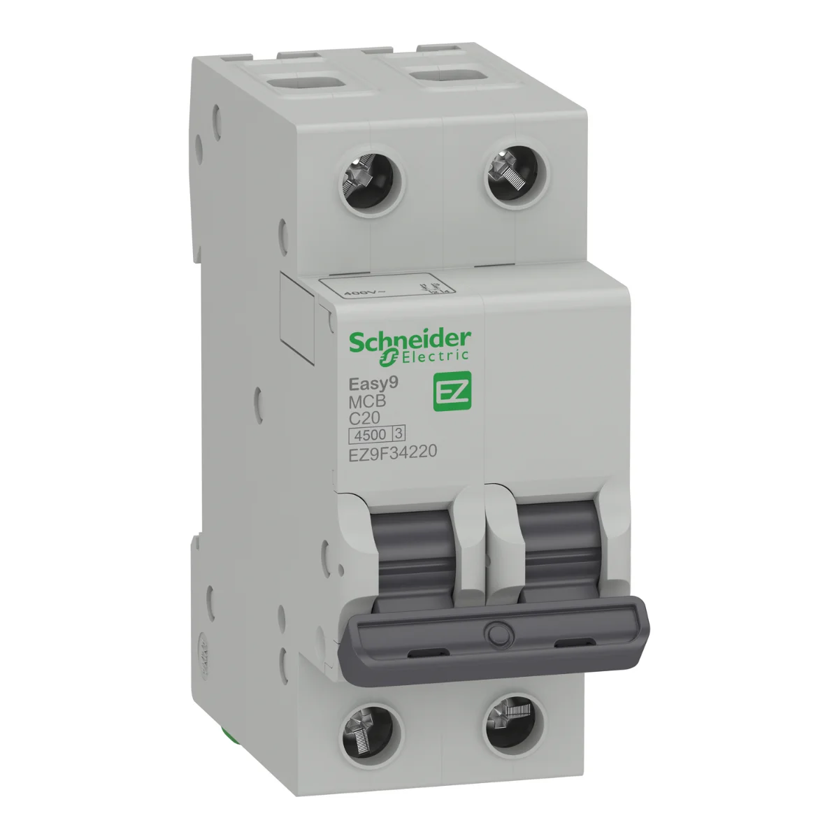 Автоматический выключатель Schneider Electric Easy9 2P 20А С 4,5кА 230В (EZ9F34220)