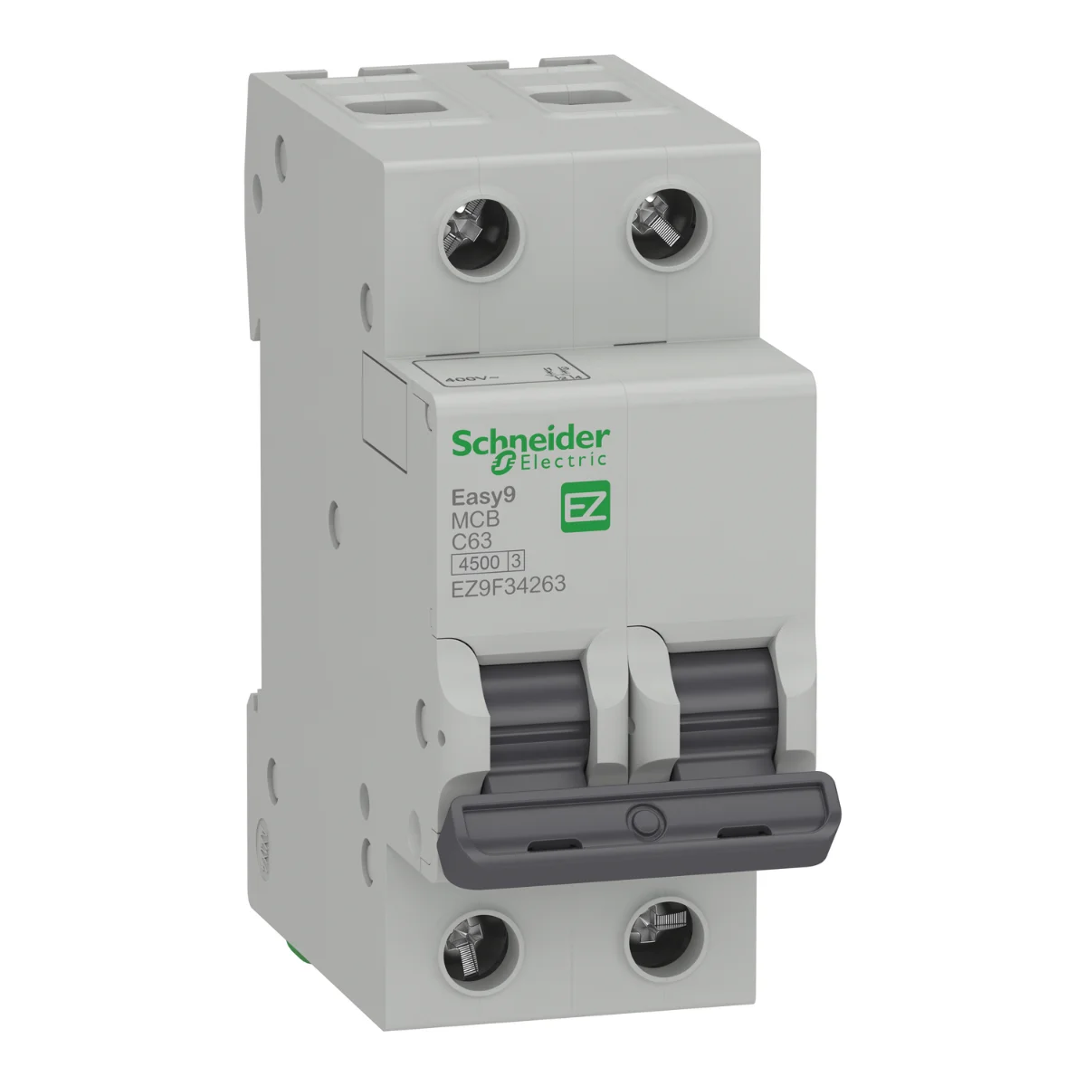 Автоматический выключатель Schneider Electric Easy9 2P 63А С 4,5кА 230В (EZ9F34263)