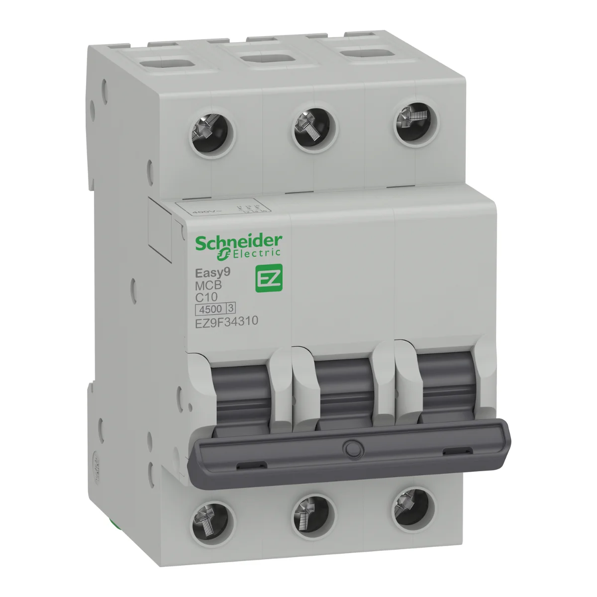 Автоматический выключатель Schneider Electric Easy9 3P 10А С 4,5кА 400В (EZ9F34310)
