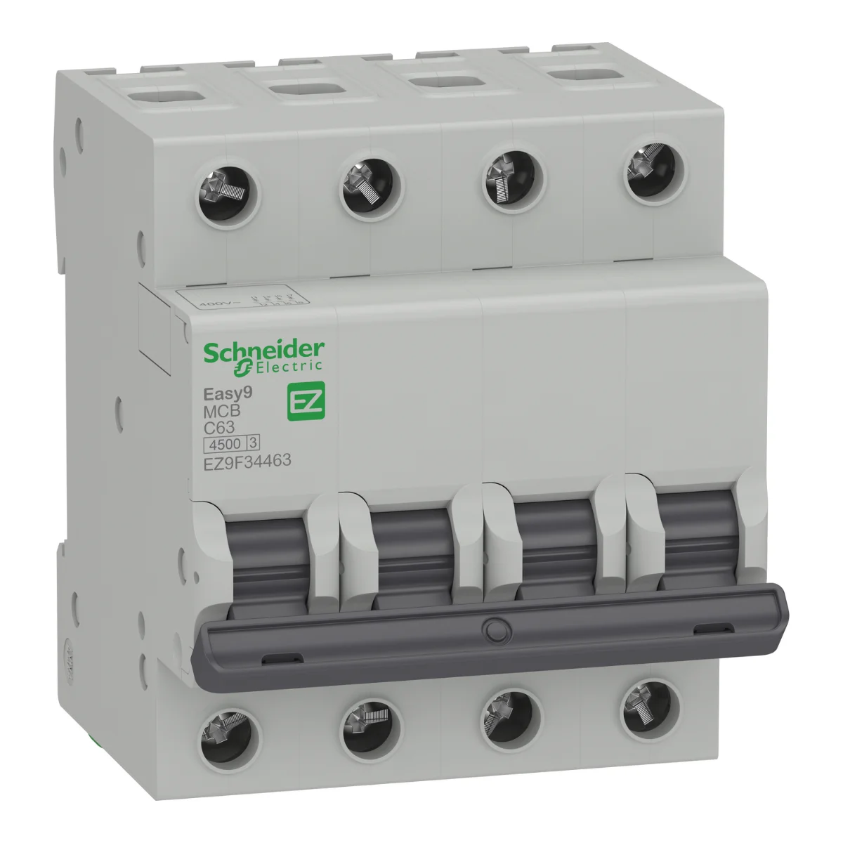 Автоматический выключатель Schneider Electric Easy9 4P 63А С 4,5кА 400В (EZ9F34463)
