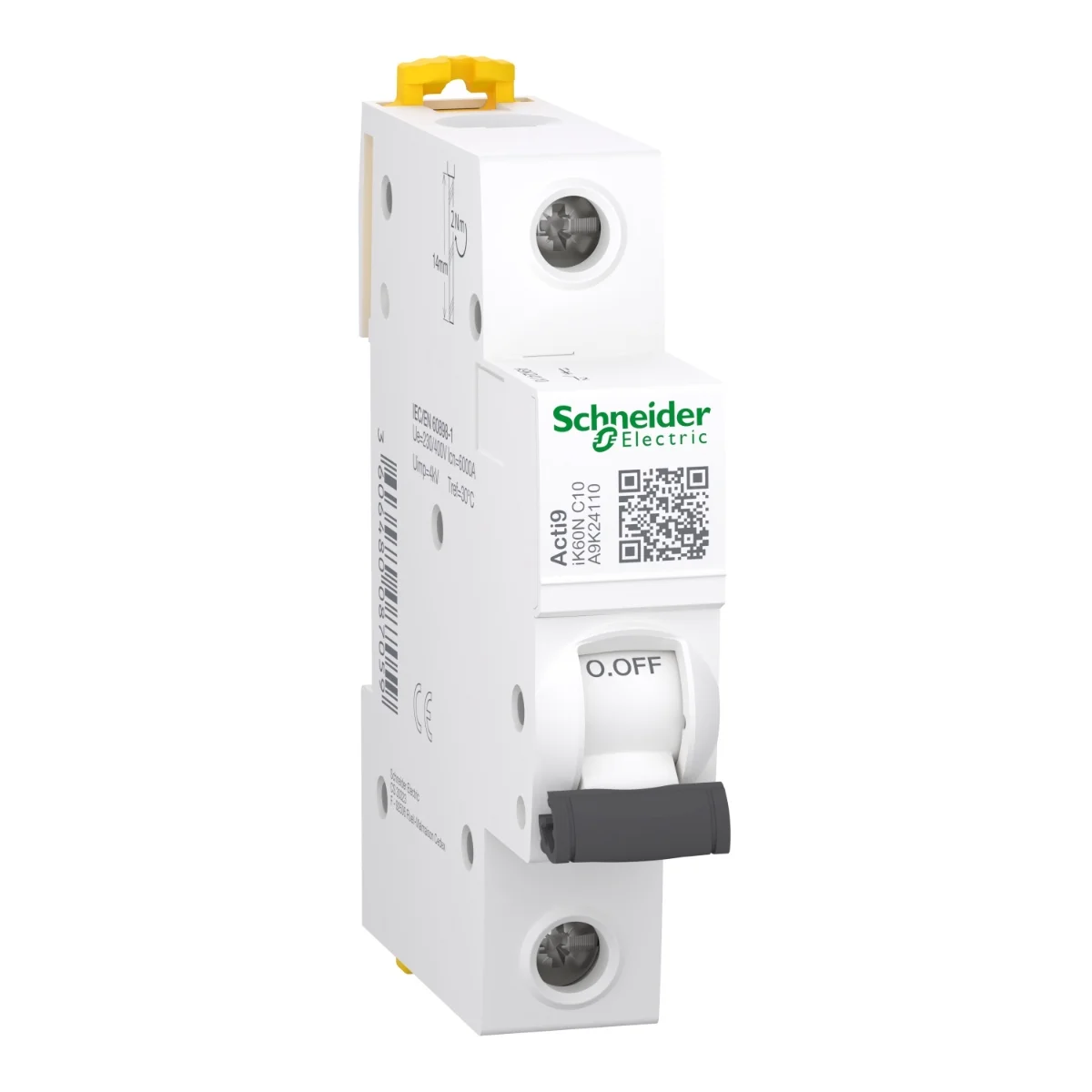 Автоматический выключатель Schneider Electric iK60N 1P 10A C (A9K24110)