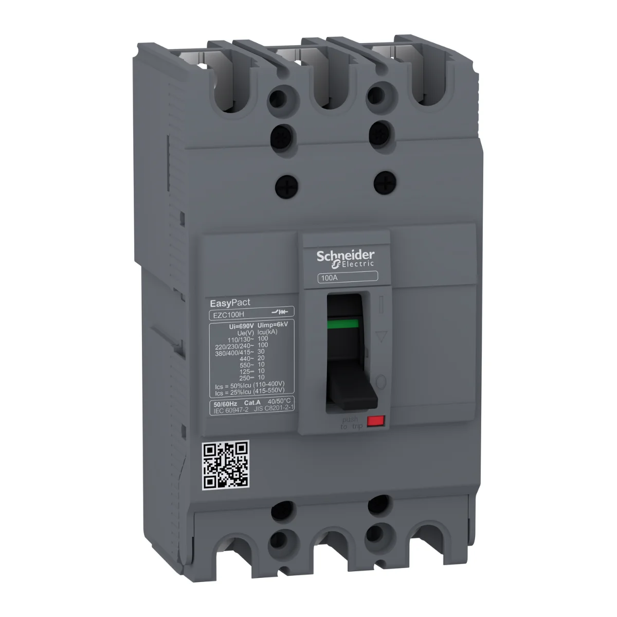 Автоматический выключатель Schneider Electric EasyPact EZC100H 100 A - 3P 3Т (EZC100H3100)