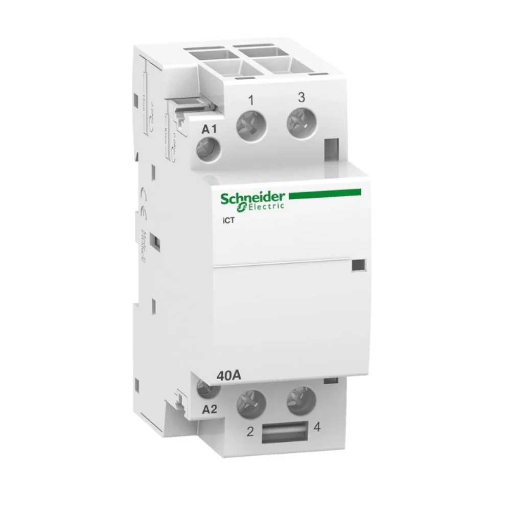 Модульный контактор Schneider Electric iCT40A 2НО 230/240В АС 50ГЦ, Acti 9 iCT (A9C20842)