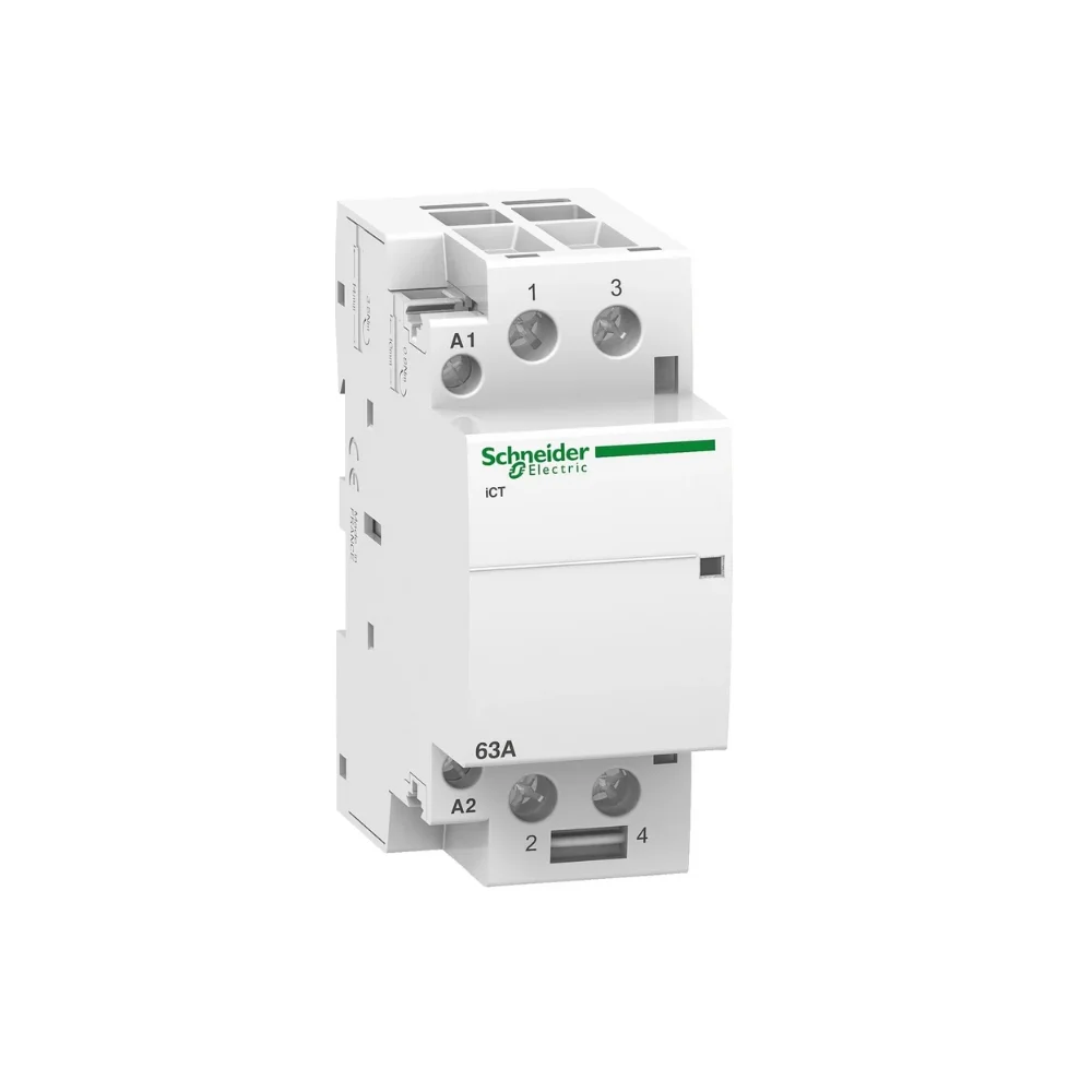 Модульный контактор Schneider Electric iCT63A 2НО 230/240В АС 50ГЦ, Acti 9 iCT (A9C20862)