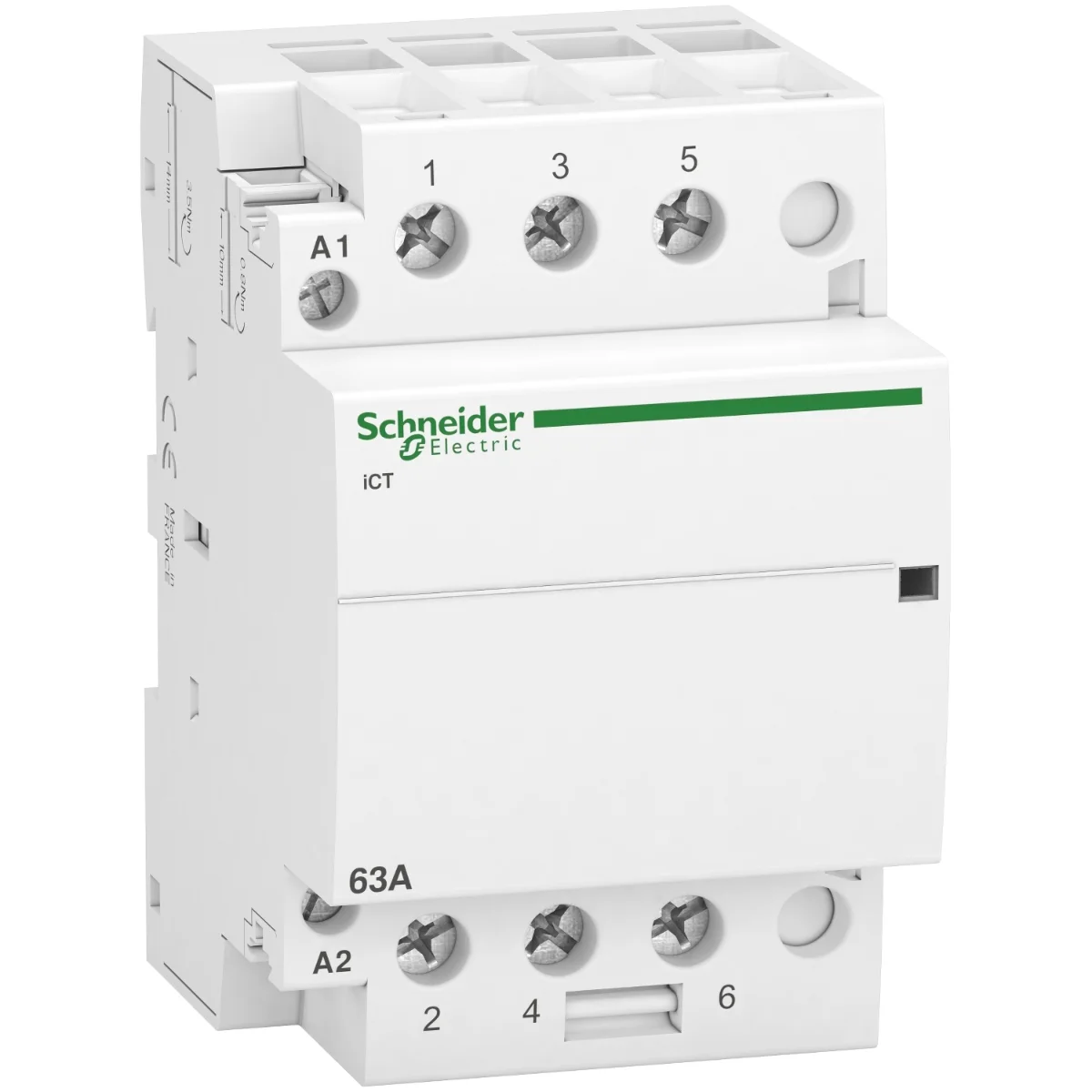Модульный контактор Schneider Electric iCT63A 3НО 220/240В АС 50ГЦ, Acti 9 iCT (A9C20863)