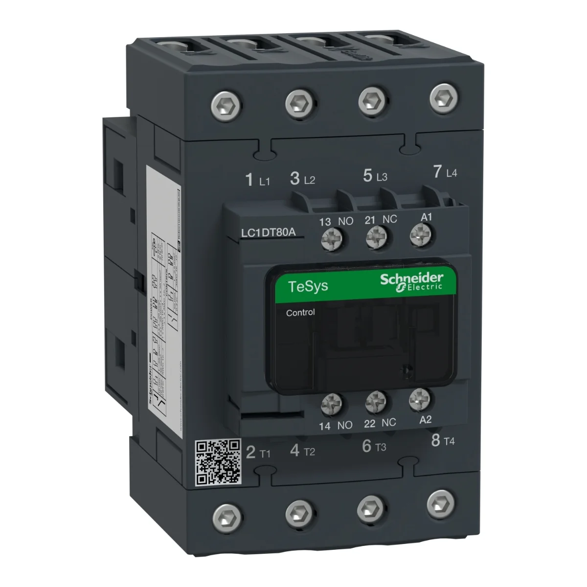 Контактор Schneider Electric D 4P EVERLINK AC1 415В 80A 380В 50/60ГЦ (LC1DT80AQ7)