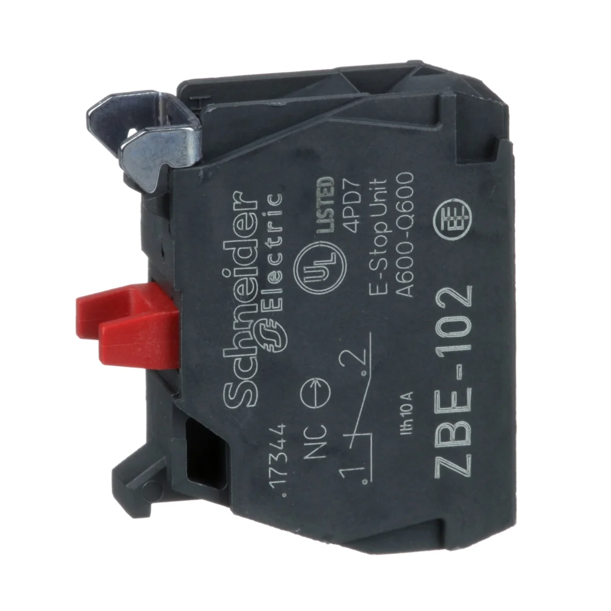 Контактный блок 1НЗ Schneider Electric, винтовой зажим (ZBE102)