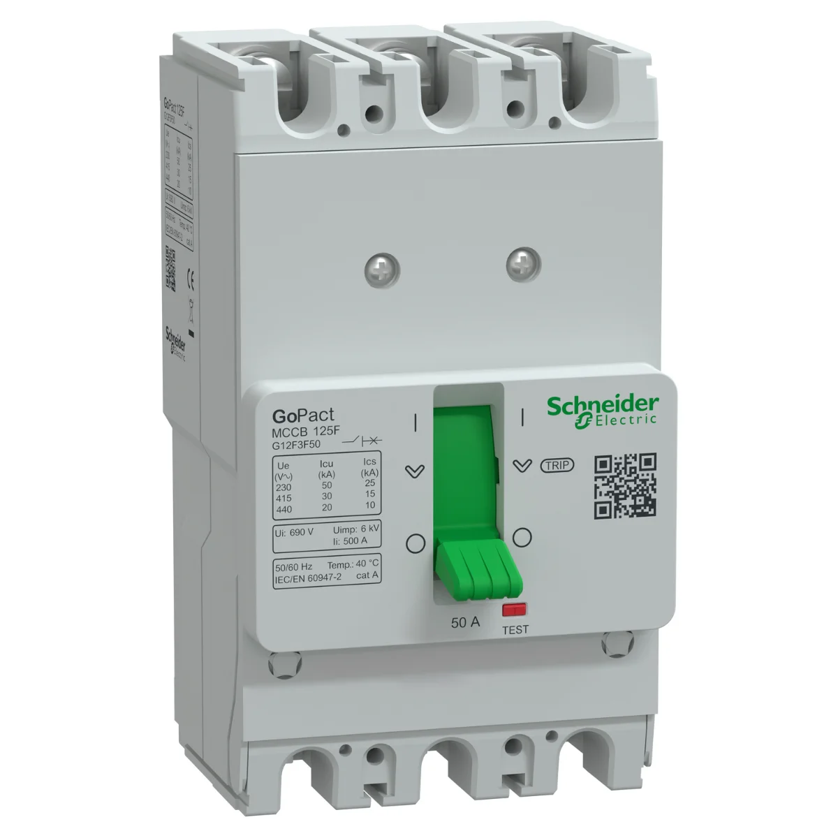 Автоматический выключатель Schneider Electric GoPact 125 3P 50A 30kA 415В AC TMD ФТЗ (G12F3F50)