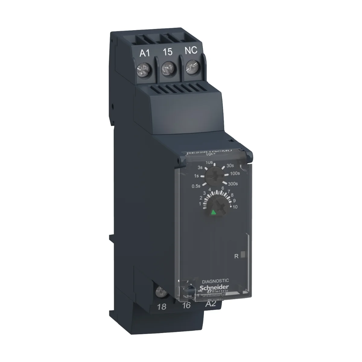 Реле времени Schneider Electric, 8A, 1 CO, 0.05 с...300 с,тип задержки star- delta , 24В DC / 24...240 V AC/DC (RE22R1QCMU)
