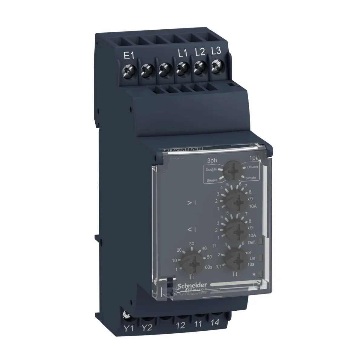 Rele Schneider Electric 1P,3P 5A, 1 CO, 208...480V AC (RM35BA10)