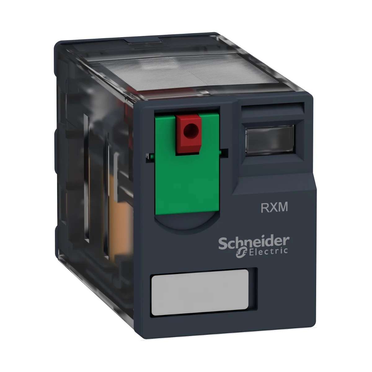 Миниатюрное реле Schneider Electric, 10А, 3 CO, с блокируемой тестовой кнопкой, 230В AC (RXM3AB1P7)