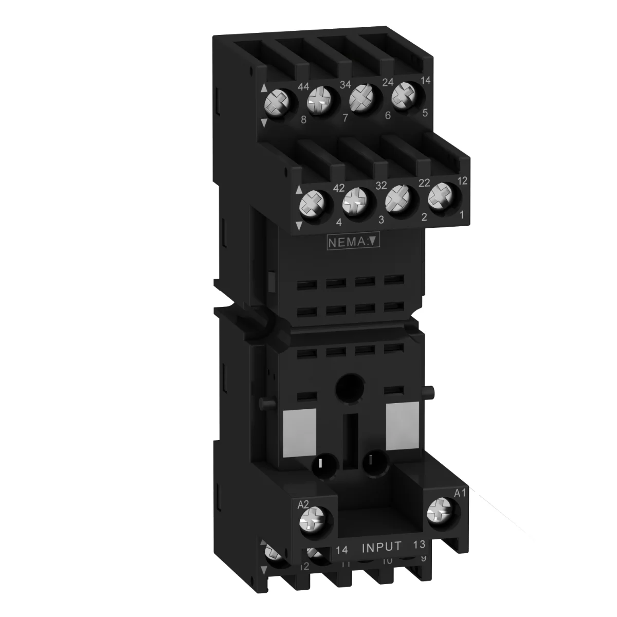 Розетка Schneider Electric, RXM2/RXM4 реле, винтовые зажимы, комбинированные контакты (RXZE2M114M)