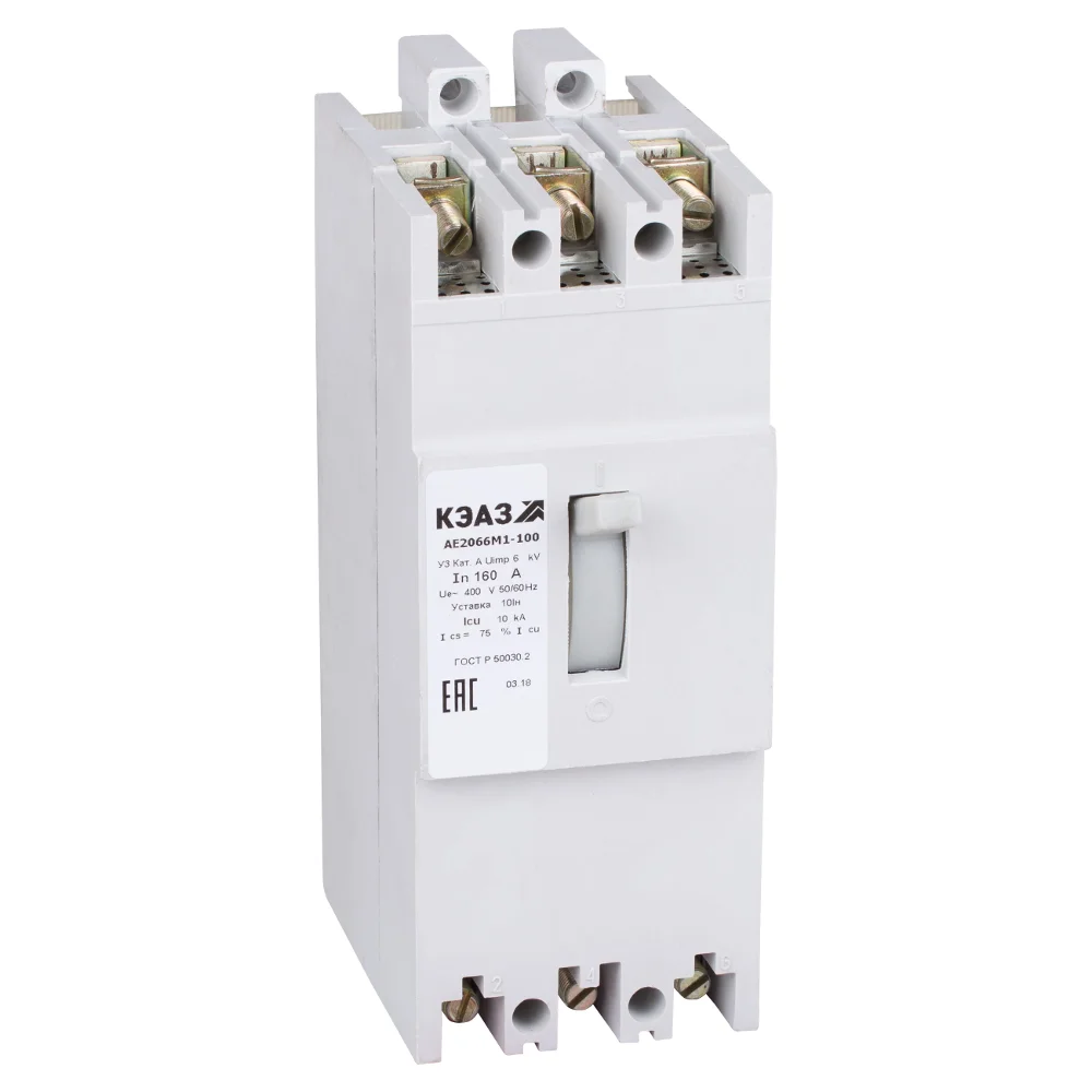 Avtomat uzgich KEAZ AE2066M1-100-160A-10In-400AC-U3