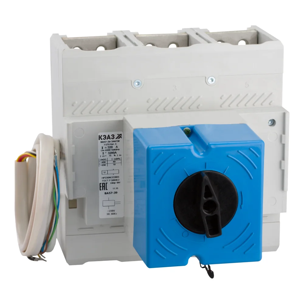 Avtomat uzgich KEAZ VA57-39-341830-500A-5000-690AC-NR230AC/220DC-PE230AC-UHL3