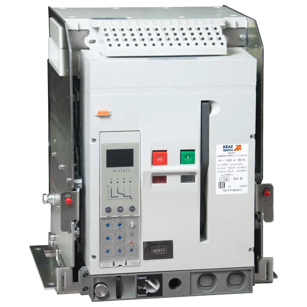 Havo avtomat uzgichi KEAZ OptiMat A-1600-S1-3P-50-D-MR5.0-B-C2200-M2-P01-S2-04