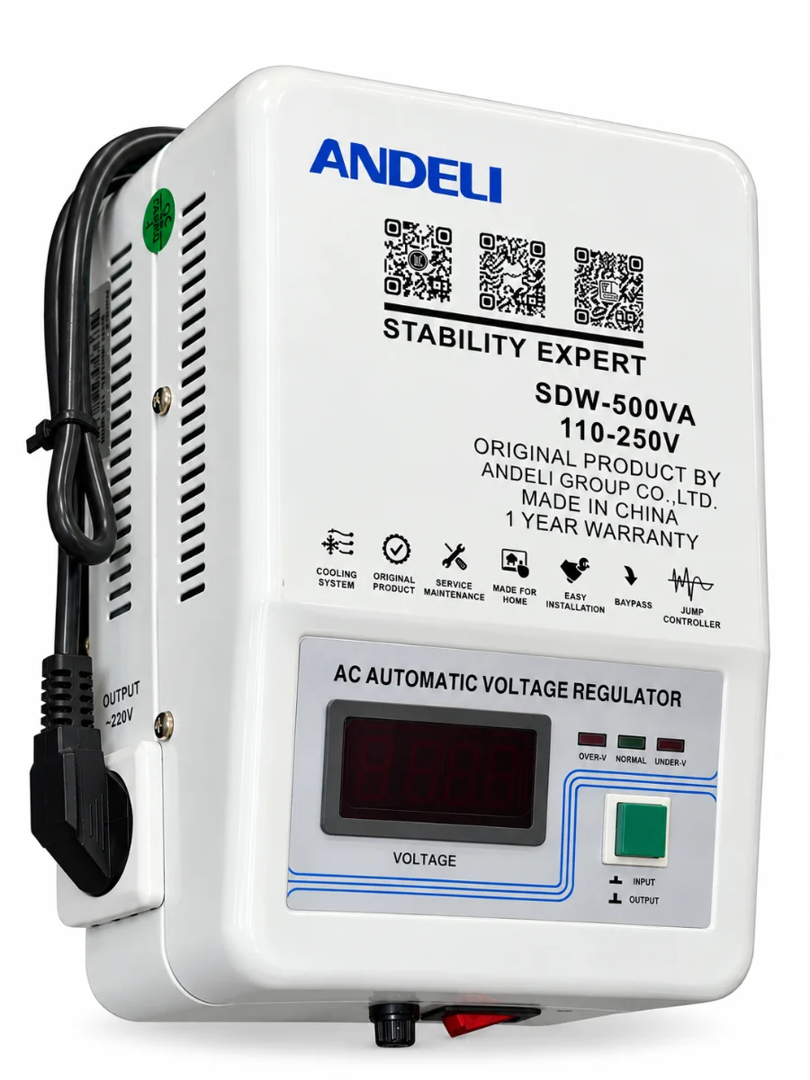 Стабилизатор напряжения навесной Andeli SDW-500VA 110-250V 